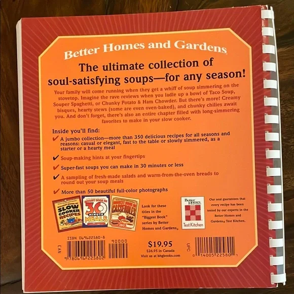 ✨Better Homes and Gardens Biggest Book of Soups & Stews. - Picture 5 of 10